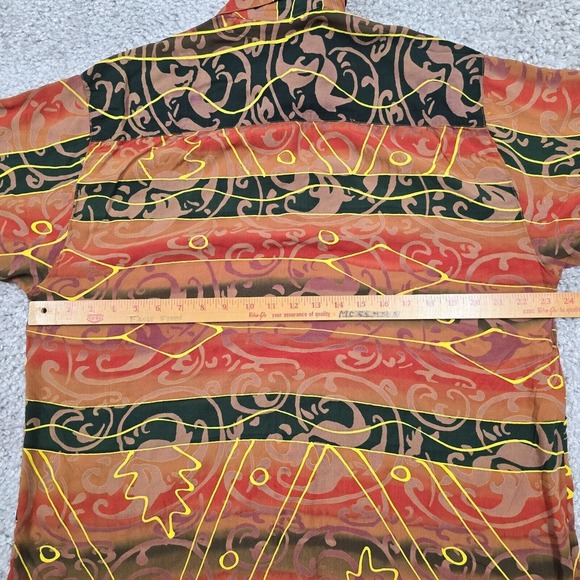 The Territory Ahead Shirt Mens Large Button Up Short Sleeve Aztec Southwestern - Picture 7 of 9